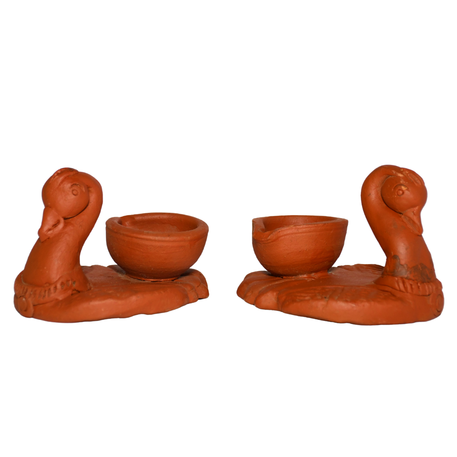 terracotta lamp of bird